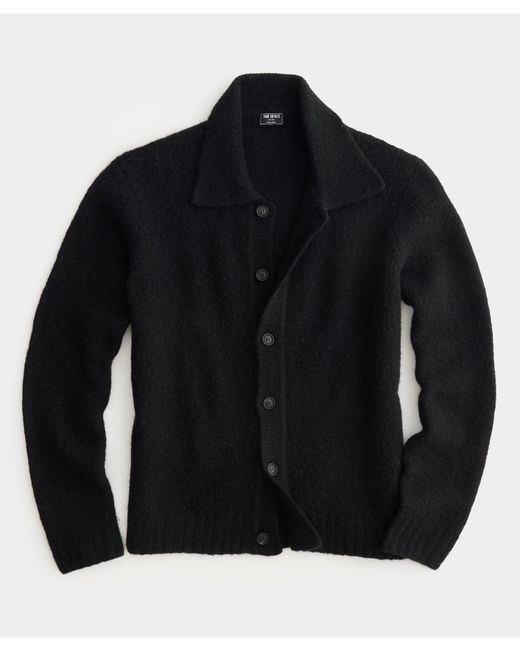 Todd Snyder Black Brushed Merino Wool Jacket for men