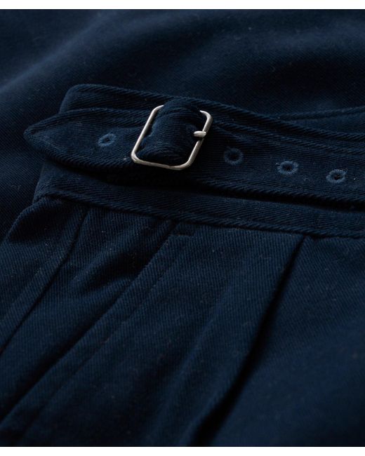 Todd Snyder Italian Brushed Cotton Gurkha Trouser in Blue for Men | Lyst