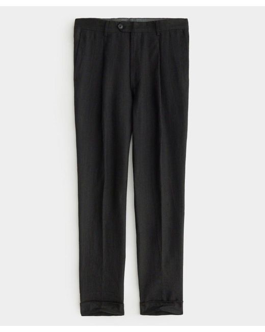 Todd Snyder Black Italian Linen Madison Suit Pant for men