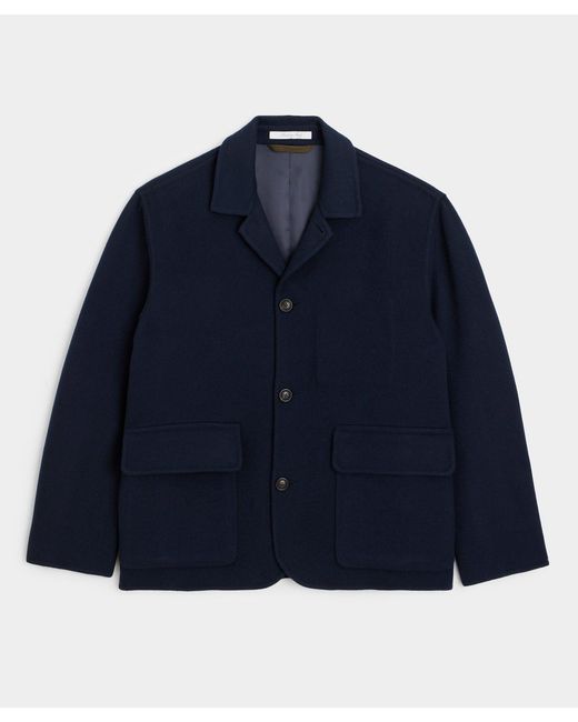 Todd Snyder Blue Relaxed Italian Cashmere Walking Jacket for men