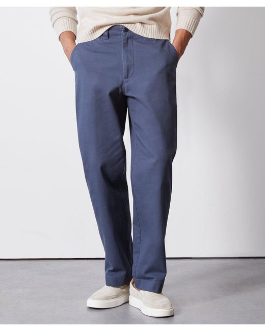 Todd Snyder Blue Relaxed Fit Favorite Chino for men