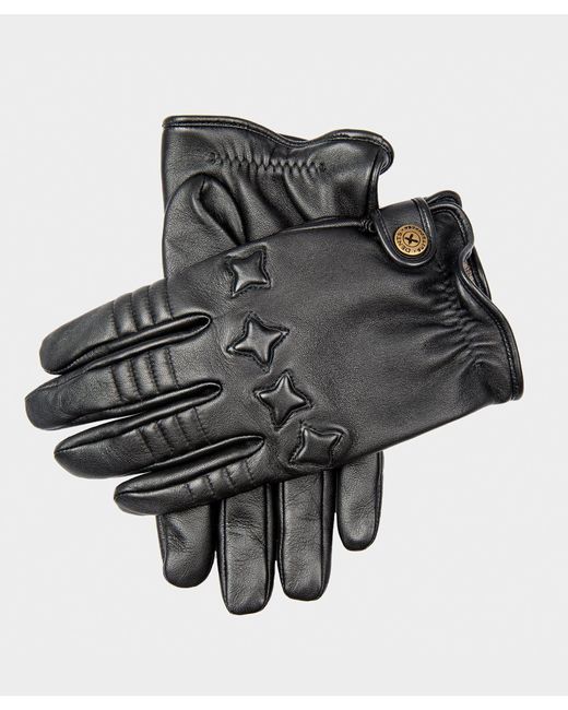 Dents Black Dents Bikers Style Leather Driving Glove for men