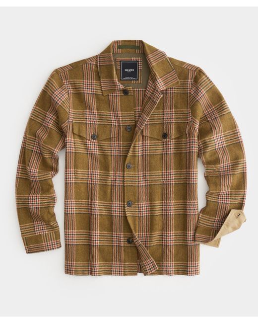 Todd Snyder Brown Italian Wool Lowland Shirt Jacket for men