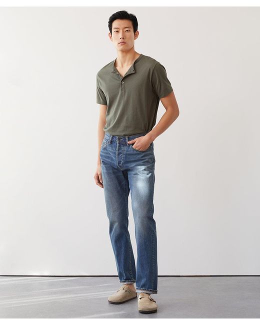 Todd Snyder Blue Classic Fit Selvedge Jean for men