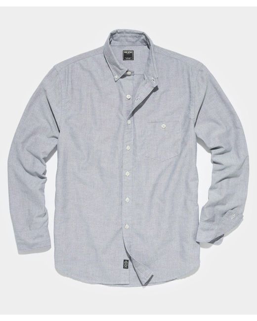 Todd Snyder Gray Classic Fit Favorite Oxford Shirt for men