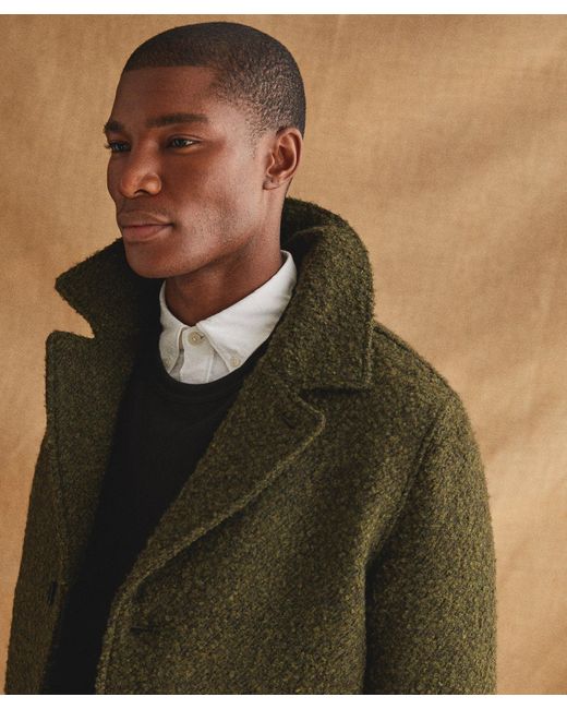 Ludlow car coat in italian bouclé wool 2025