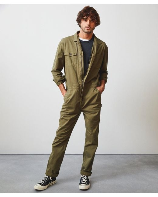 Todd Snyder Garment Dyed Coverall in Green for Men | Lyst