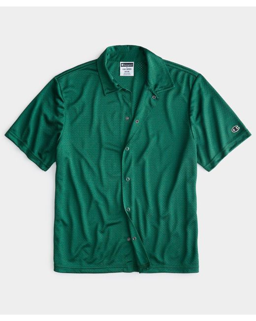Todd Snyder Green Mesh Shirt for men