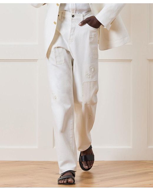 Todd Snyder Natural Relaxed Selvedge Jean for men