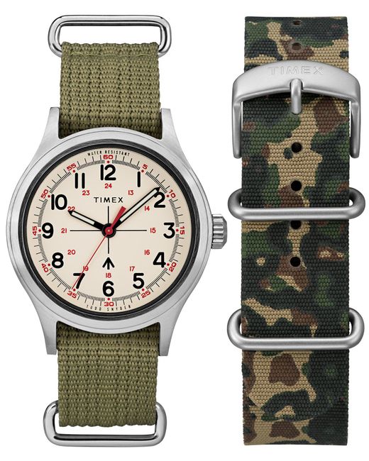 Timex Multicolor The Military Watch In White for men