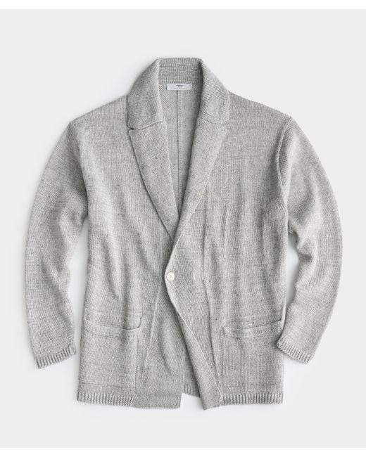 Inis Meáin Gray Inis Mein Relax Jacket In Papyrus for men