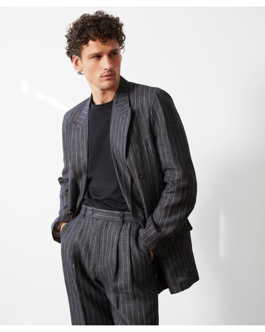 Todd Snyder Gray Italian Linen Wythe Suit Jacket for men