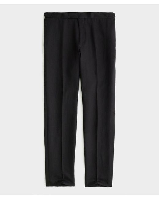 Todd Snyder Black Italian Linen Tuxedo Pant for men