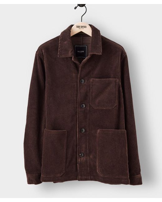 Todd Snyder Italian Corduroy Chore Coat in Brown for Men Lyst