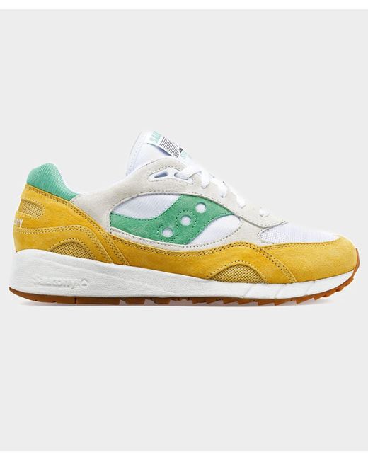 Saucony Shadow 6000 White / Yellow / Green for men