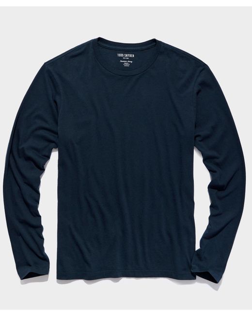 Todd Snyder Blue Made In L.a. Premium Jersey Longsleeve T-shirt for men