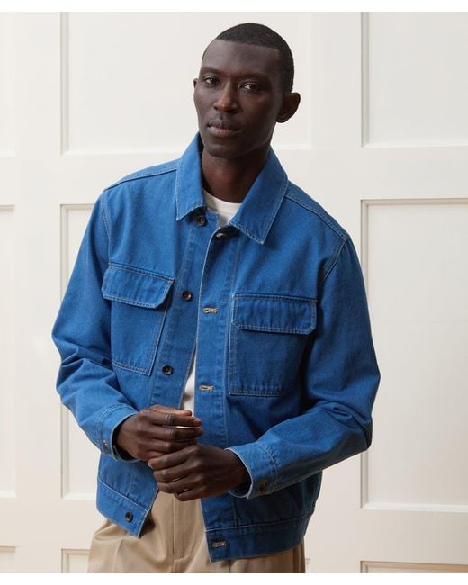 Todd Snyder Denim Worker Jacket in Blue for Men | Lyst