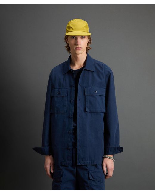 Todd Snyder + Woolrich Blue Todd Snyder X Woolrich Utility Shirt for men