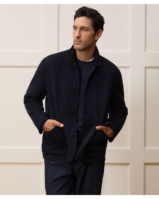 Todd Snyder Blue Relaxed Italian Cashmere Walking Jacket for men