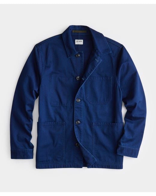 Todd Snyder French Blue Chore Coat for men