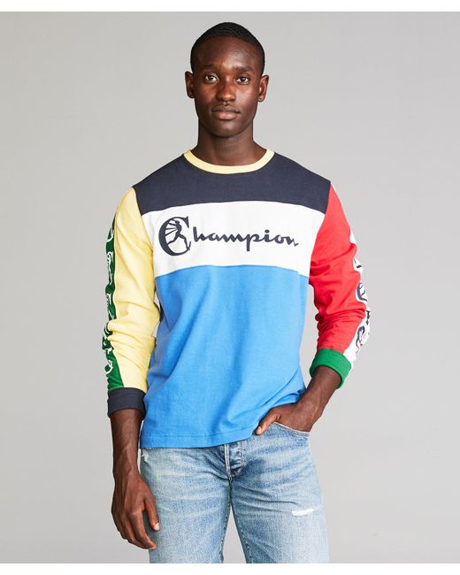 light blue champion long sleeve