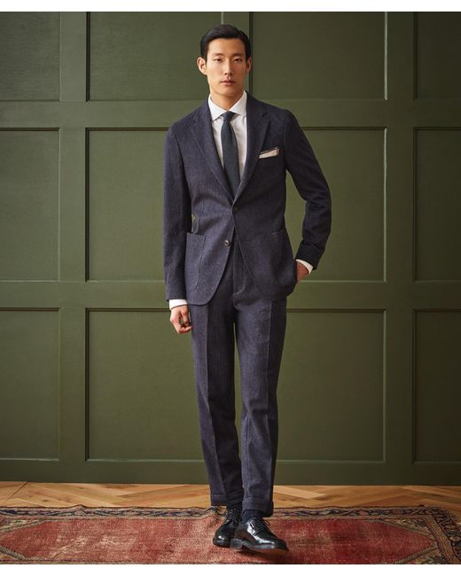 Todd Snyder Navy Chalkstripe Madison Suit Pant in Blue for Men | Lyst