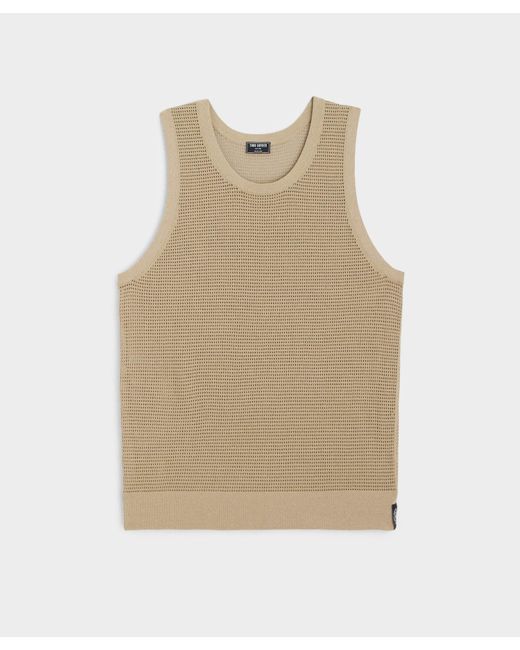 Todd Snyder Natural Luxe Mesh Tank for men