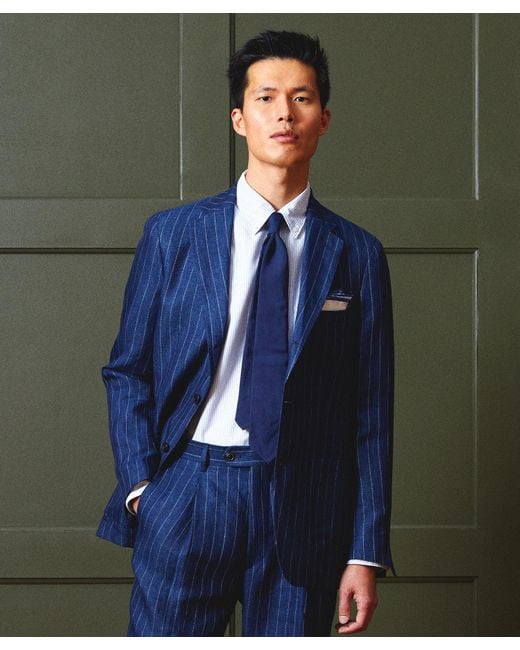 Todd Snyder Blue Italian Silk-cotton Tie for men