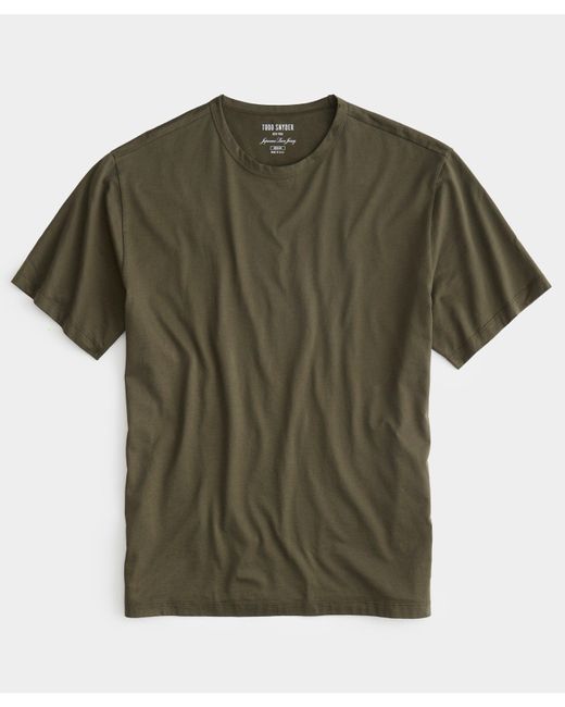 Todd Snyder Green Oversized Luxe Jersey Tee for men