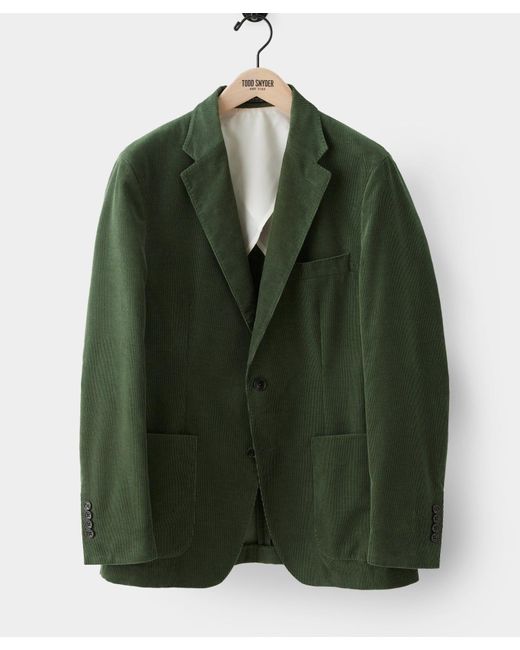 Todd Snyder Italian Corduroy Madison Suit Jacket in Green for Men | Lyst