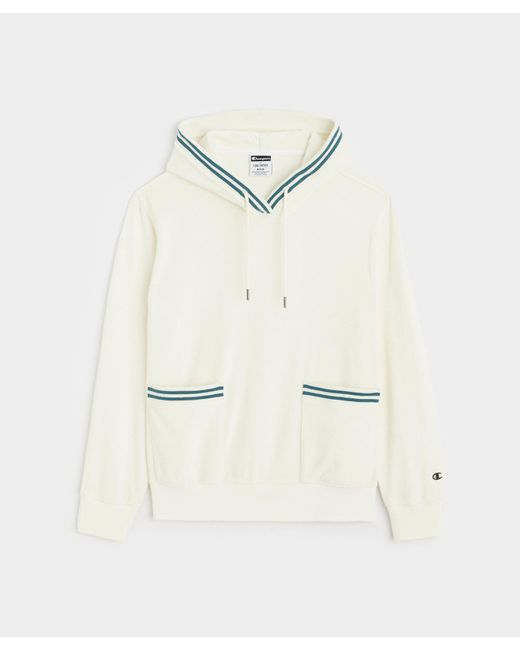 Todd Snyder Natural Tipped Terry Popover Hoodie for men