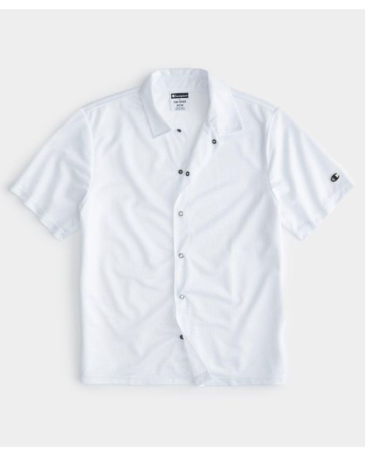 Todd Snyder White Mesh Shirt for men