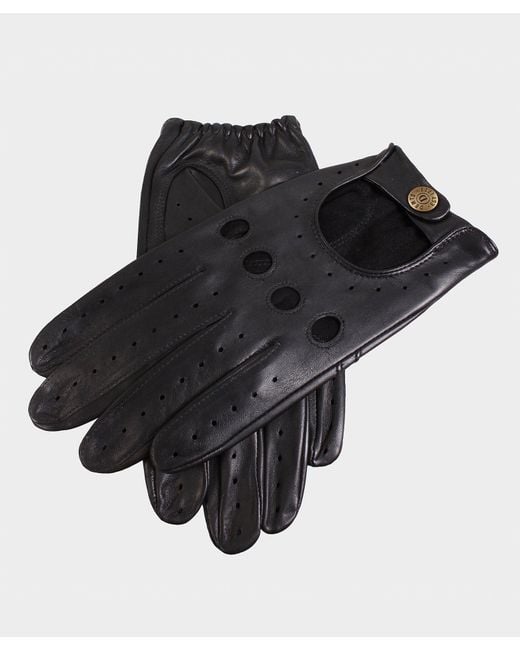 Dents Black Dents Delta Leather Driving Glove for men