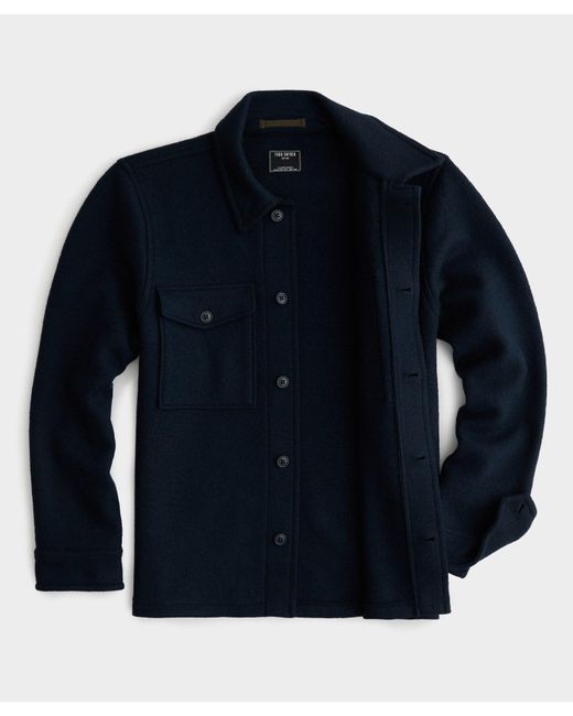Todd Snyder Blue Italian Cpo Shirt Jacket for men