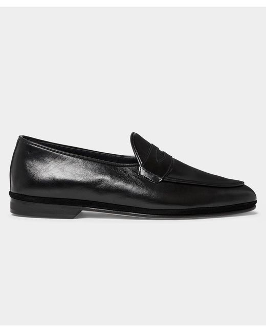 Rubinacci Todd Snyder X Unlined Leather Penny Loafer in  display picture 2