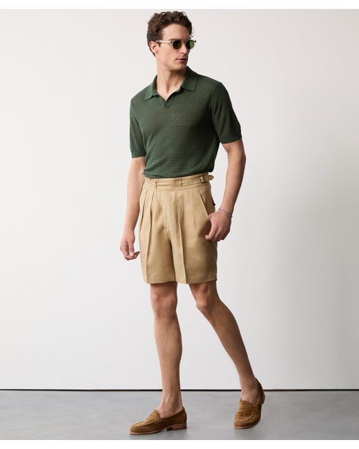 Todd Snyder Multicolor 7" Irish Linen Gurkha Short for men