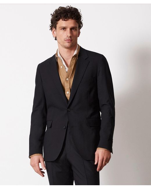Todd Snyder Black Italian Tropical Wool Sutton Suit Jacket for men