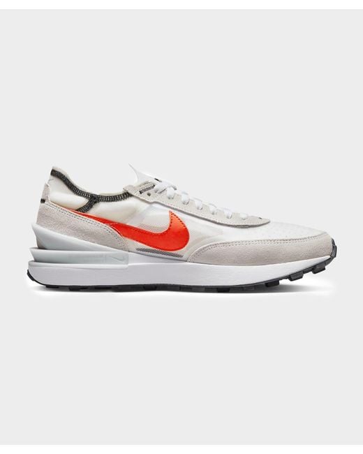 Nike Waffle One White / Picante Red for men