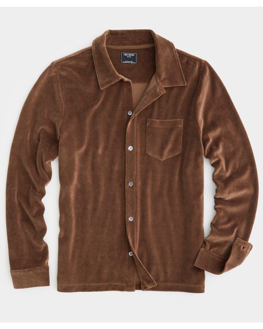 Todd Snyder Brown The Velour Tavern Polo for men