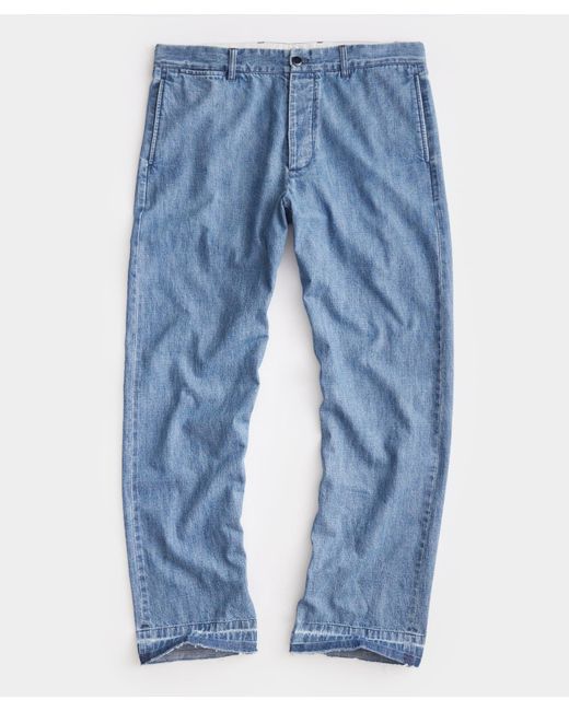Todd Snyder Japanese Relaxed Fit Selvedge Chino in Blue for Men | Lyst UK