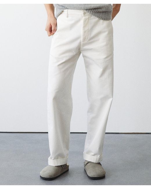 Todd Snyder Gray Japanese Relaxed Fit Selvedge Chino for men