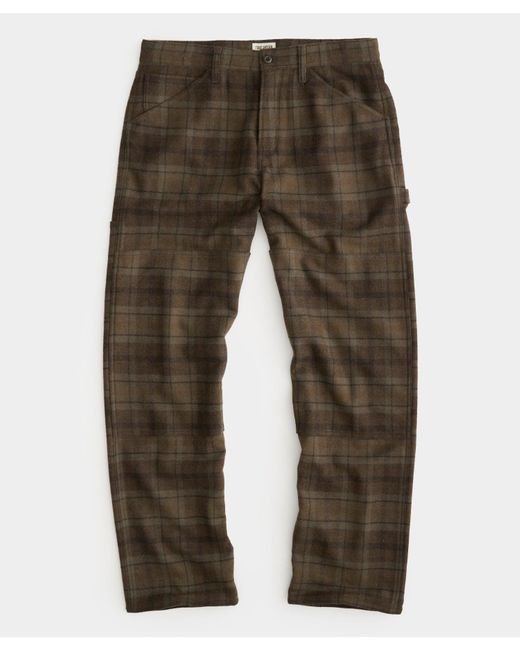 Todd Snyder Green Relaxed Wool Welder Pant for men