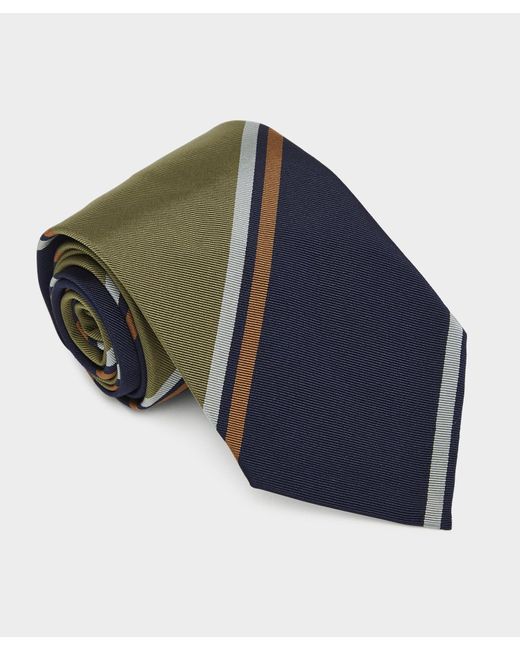 Todd Snyder Blue Italian Multi-stripe Tie for men