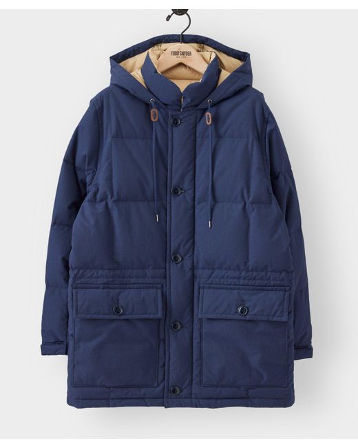 トッドスナイダー(TODD SNYDER)モッズコート Todd Snyder Japanese Mid Down Parka in Blue for Men | Lyst