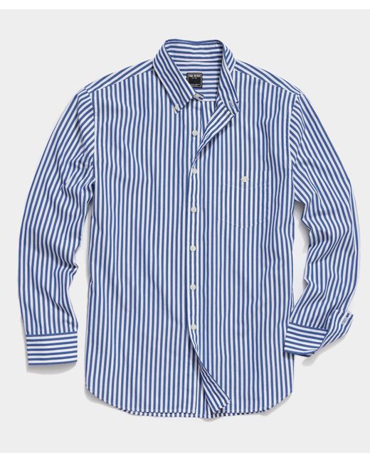 Todd Snyder Blue Classic Fit Favorite Poplin Shirt for men