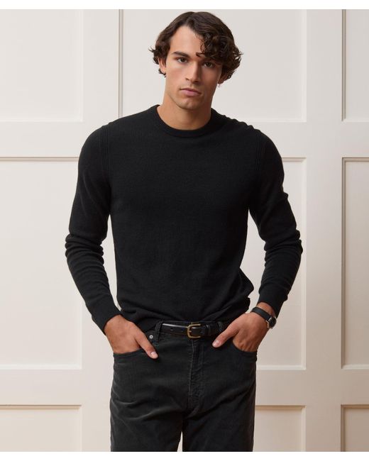 Todd Snyder Black Cashmere Crewneck for men