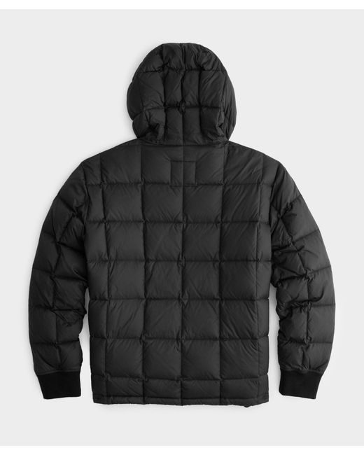 Todd Snyder Italian Down Pullover Hoodie in Black for Men Lyst