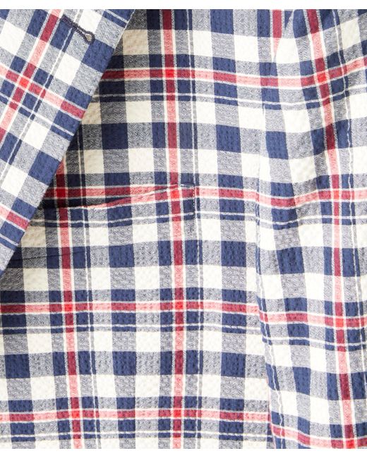 red seersucker jacket