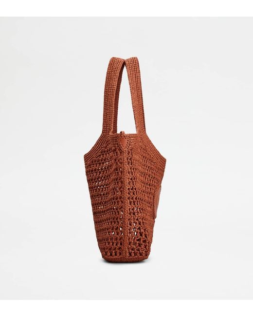 Tod's Red Shopping Bag