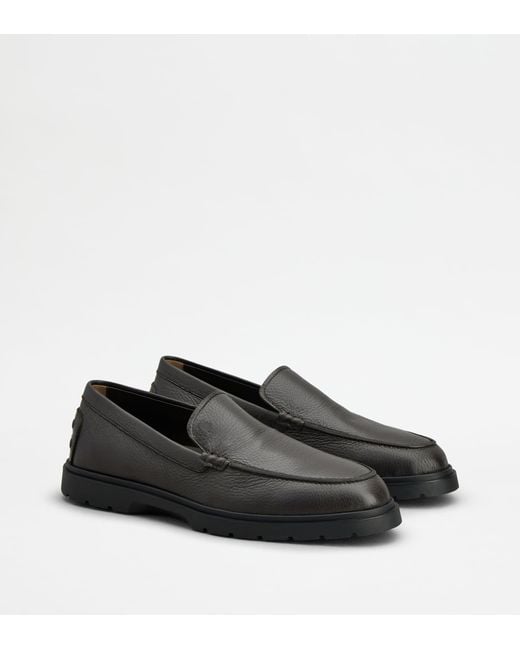 Tod's Black Slipper Loafers for men